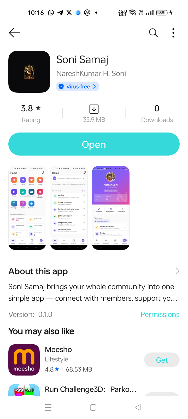 Install from Google Play